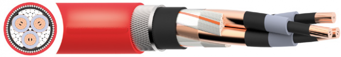 PVC-Bettwäsche SWA elektrisches Kabel en 60228 gepanzertes