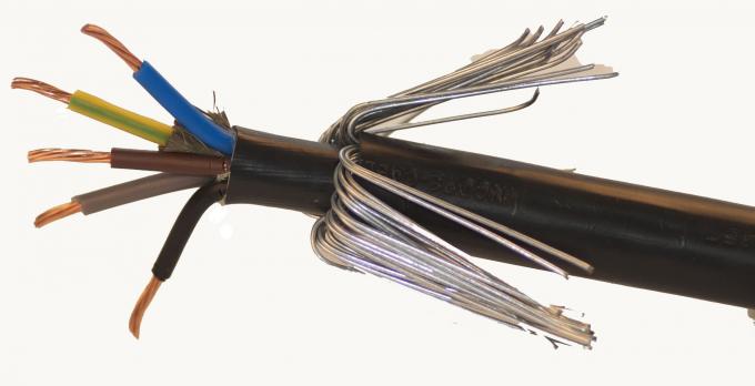 Kern-gepanzertes elektrisches Kabel des Flussstahl-3 mehradrig mit mechanischem Schutz