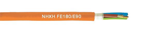 180 / E90 Feuerfestigkeits-Kabel, orange Rehalogen der Hüllen-1 x 4 geben Kabel frei
