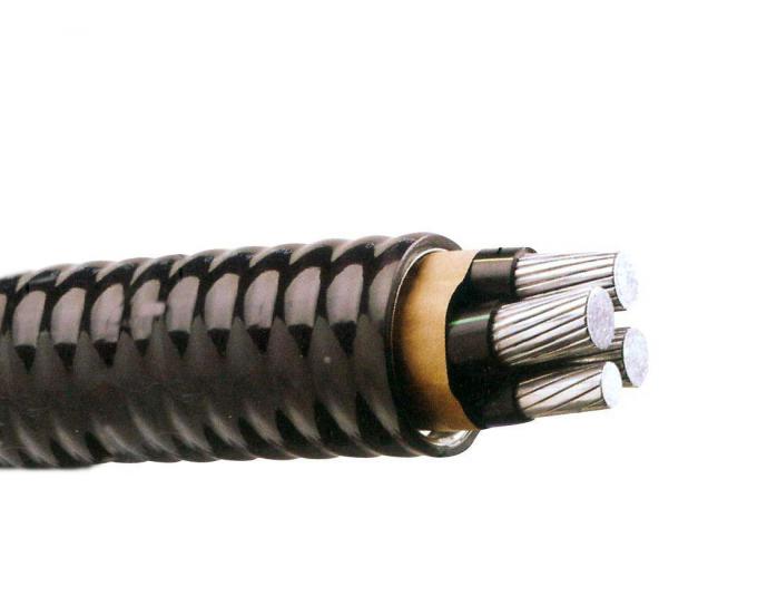 6 AWG-Lehrelegierungs-Verriegelungs-Aluminiumleiter-Kabel, gepanzertes Jacken-PVC umhülltes Kabel