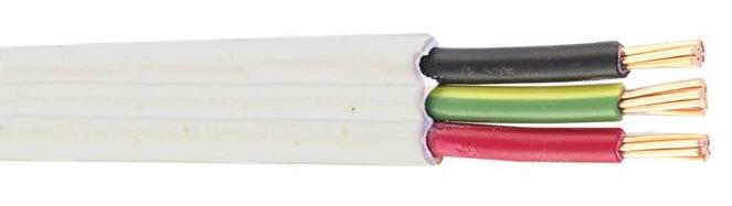 JIS Standard-VVF-GRD elektrisches Kabel-fester Leiter-flach Isolierzwilling und Erde PVCs