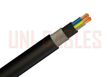 China Schwarzes kupfernes gepanzertes Kabel HFFR, Aluminiumkreuz verbundenes Polyäthylen-Kabel fournisseur