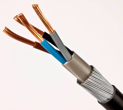 Gepanzerter elektrisches Kabel-Flussstahl BS-en 60332 verdrahtet 25mm PVC-Bettwäsche