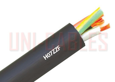 Flexibles H07ZZ - mehradriges GummiStromkabel F, schwarzes niedriges Rauch-Halogen geben Kabel frei